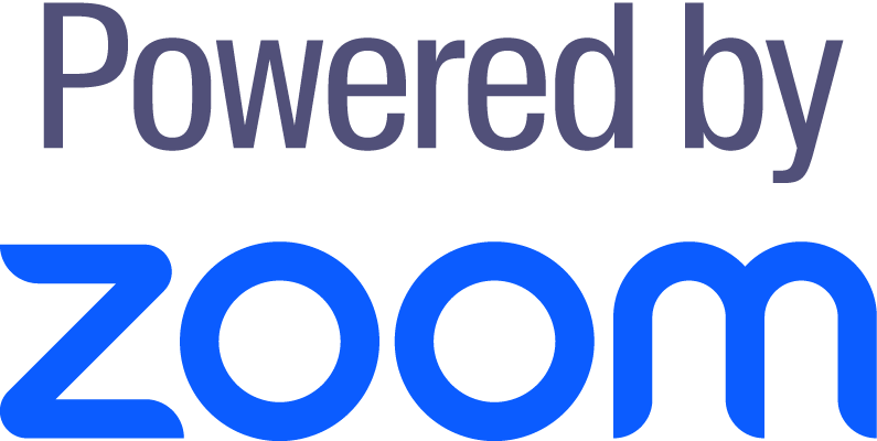 Powered by Zoom logo.